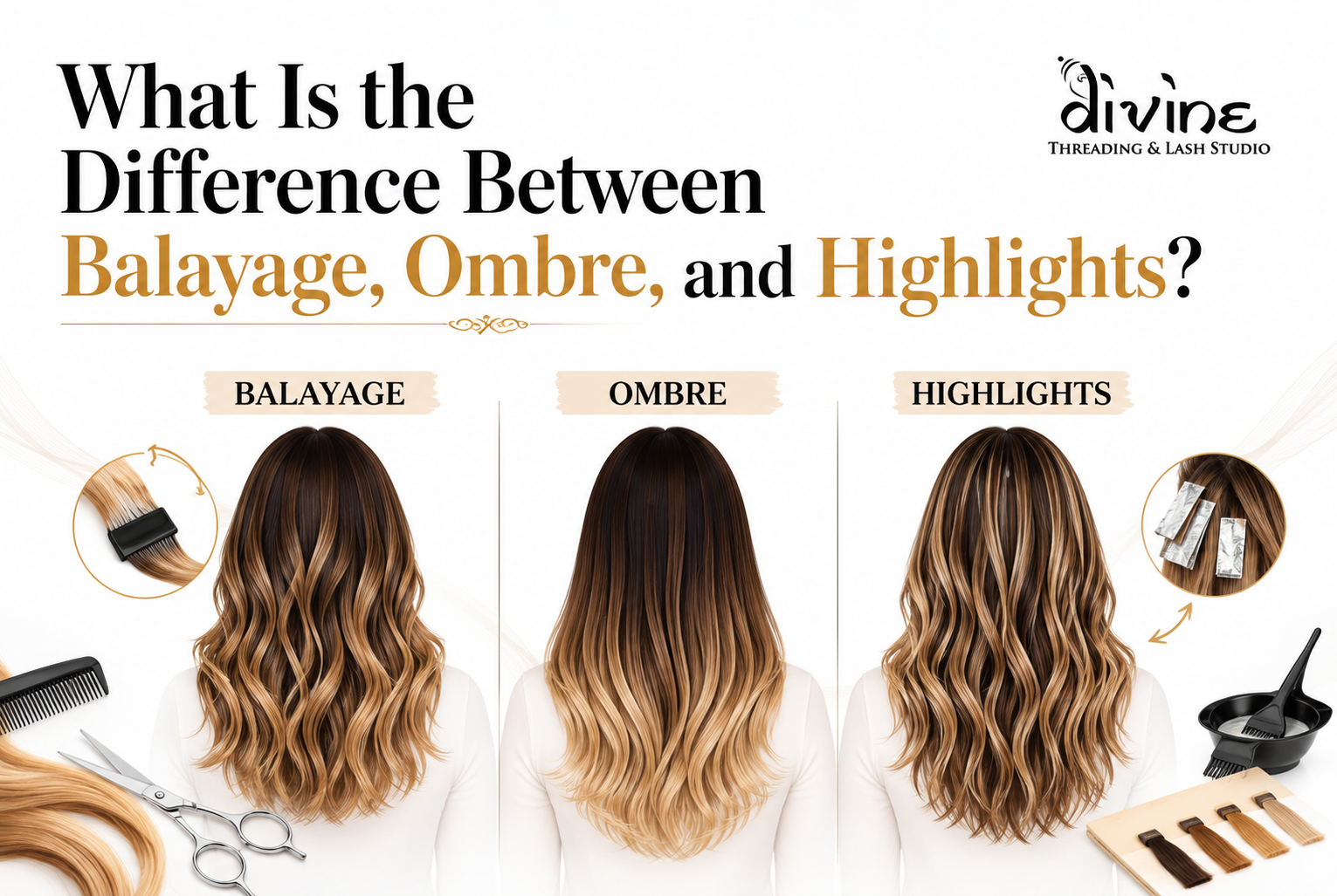 What Is the Difference Between Balayage, Ombre, and Highlights